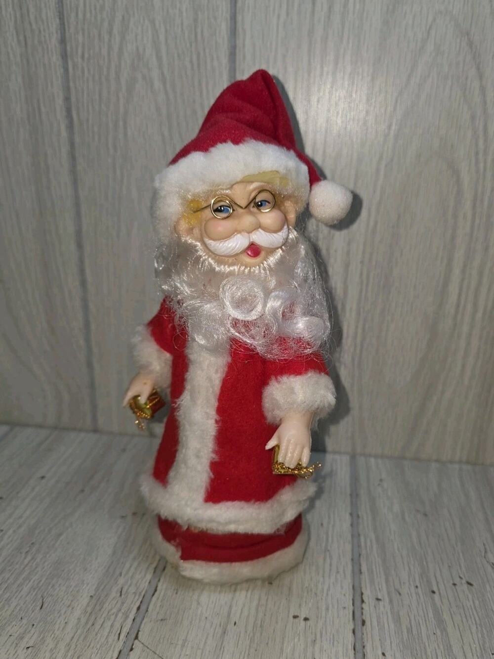 Vtg 1970s Santa Claus Standing Figurine Holiday Decor Dial Corporation USA Rare